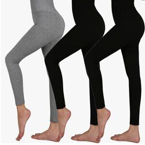 TRIUNION 3 Pack Thermal Fleece Lined Leggings Women High Waisted Tummy‎ C…